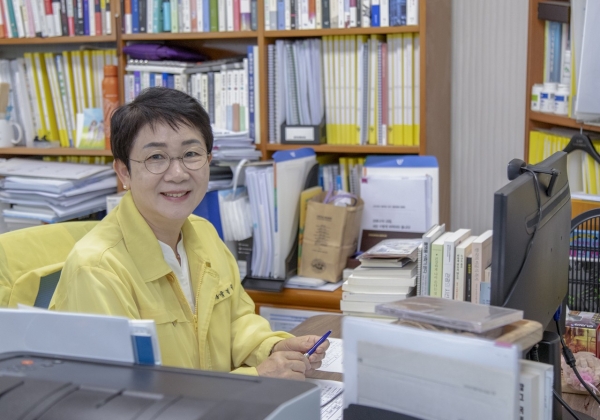 박정현 대덕구청장, 생활지원사와 비대면 간담회 모습