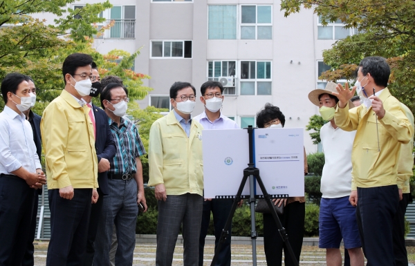 제3생활치료센터 현장점검에 나선 장종태 서구청장