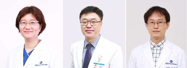 좌측부터 강영애 언어치료사, 구본석 교수, 신재남 의공기사