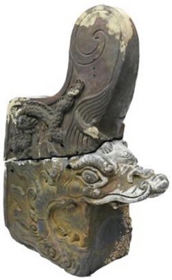 19일 공개된 취두 모습(문화재청 제공).