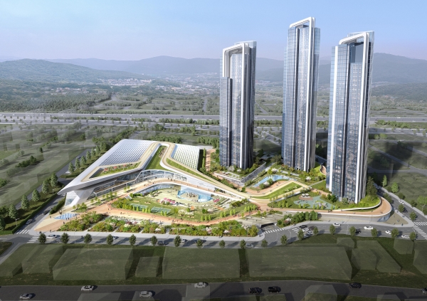 오룡지구 민관협력형 도시재생리츠사업 조감도(사업계획에 따라 변경될 수 있음)