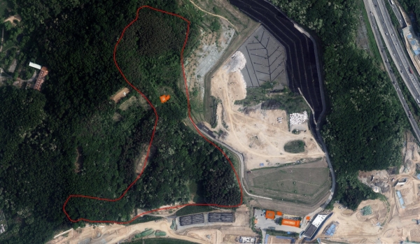 목천위생매립시설 증설 위치도