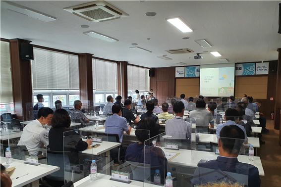 지난 7월 7일 둔포면 성폭력없는 우리동네 만들기 교육 장면