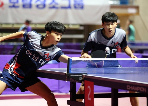 제37회 대통령기 전국시도탁구대회 경기 모습