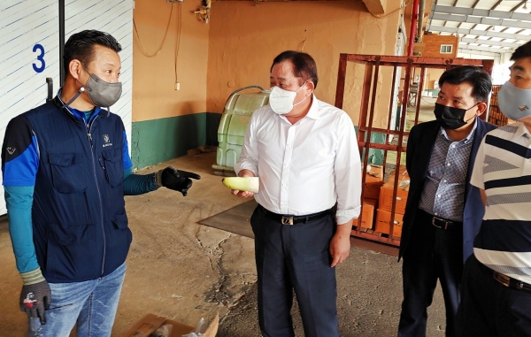 한국농수산식품유통공사 박석배 감사, 추석 대비 농산물 수급 현장점검