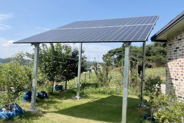 주택 태양광 설치사진