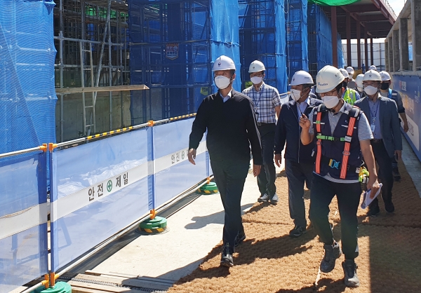 박무익 청장 현장 점검 모습