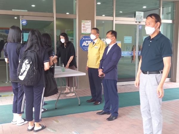 대전서부교육지원청, 전면 등교 학교 현장 방문 실시