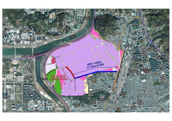 대전산단 위치도