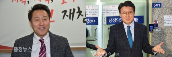 오세훈 서울시장(왼쪽)과 더불어민주당 황운하 의원.