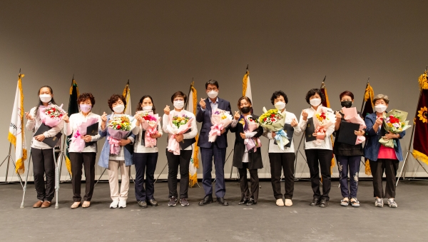 청양군 여성단체들 양성평등 청양대회 개최 모습