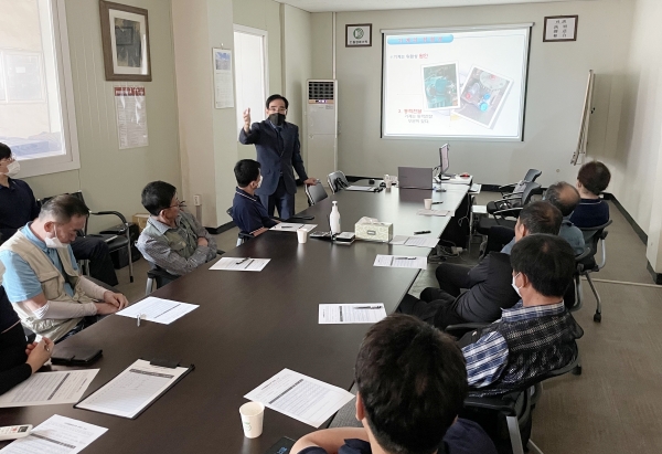 ㈜동양에스텍 임직원 20여명을 대상으로 ‘산업재해예방 교육’ 실시 모습