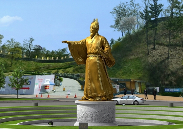 무령왕 동상 조감도