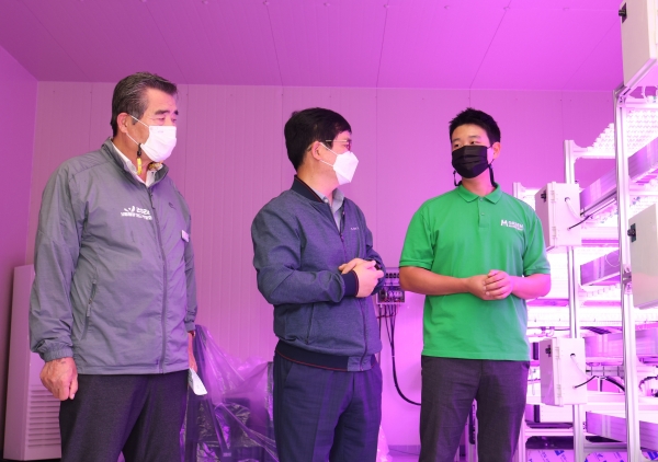 허태웅 농촌진흥청장, 보령 영농현장 찾아 (농장명-그린몬스터즈)