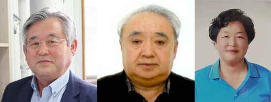 (왼쪽부터) 산업·지역개발 한일욱, 농림 김기수, 효행·선행 김순진 씨