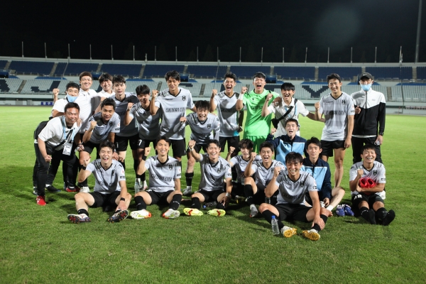 천안시축구단 승리 후 단체사진