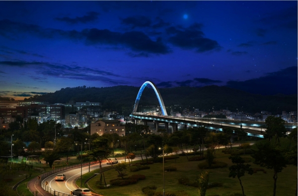 천안대교 야간경관 개선사업 조감도