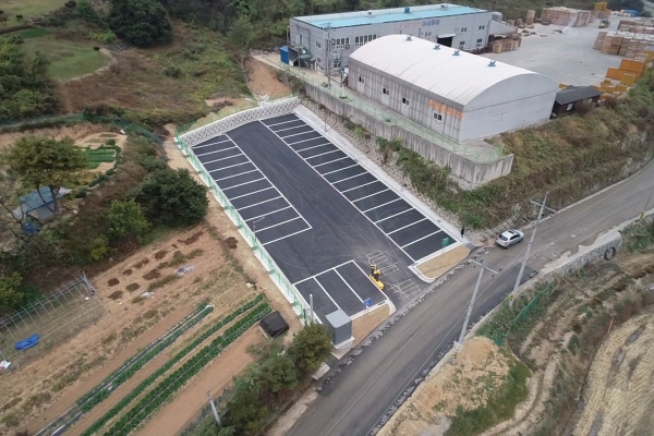 염치읍 캠핑용주차장 전경