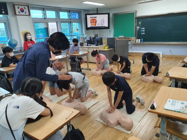 지난 특화강좌(생활안전) 수강 모습