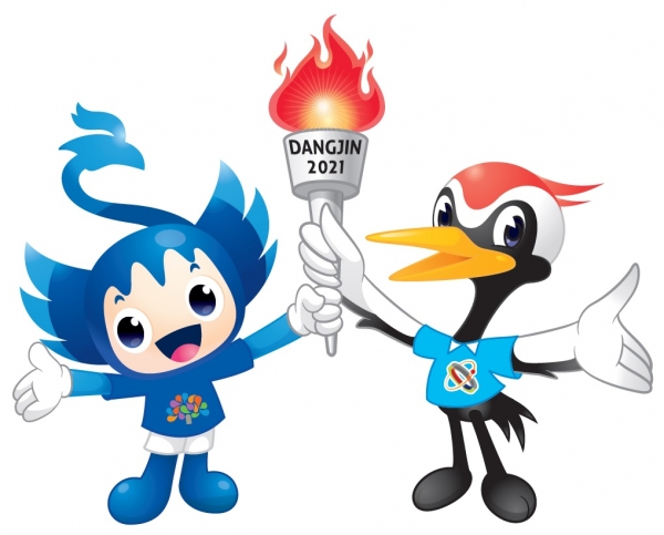 도민체전 마스코트(충청이+당학이)