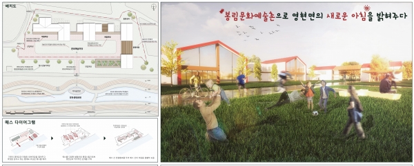 제16회한국농촌건축대전에서는 기존 폐교를 리모델링해 주민과 귀농귀촌인들의 활발한 교류가 이루어지도록 문화예술공간을 구성한 한경대학교 제출작이 대상을 수상했다.