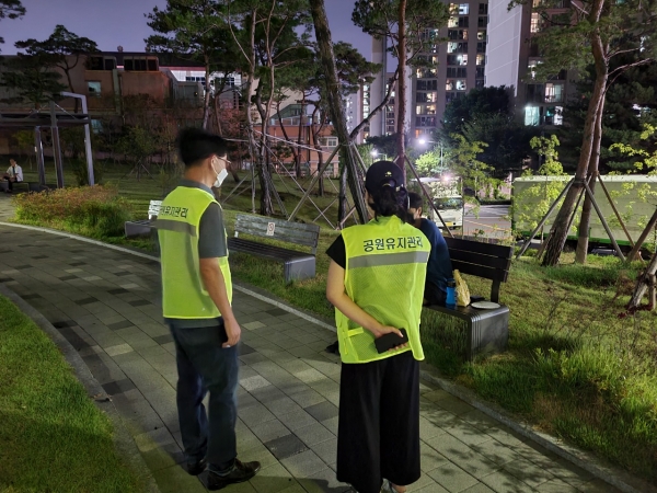 도시공원 내 야간 음주 특별단속 실시