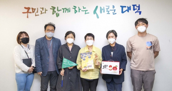 강원도 양구군 까미노사이더리, 대덕구 혁신로드 방문 모습