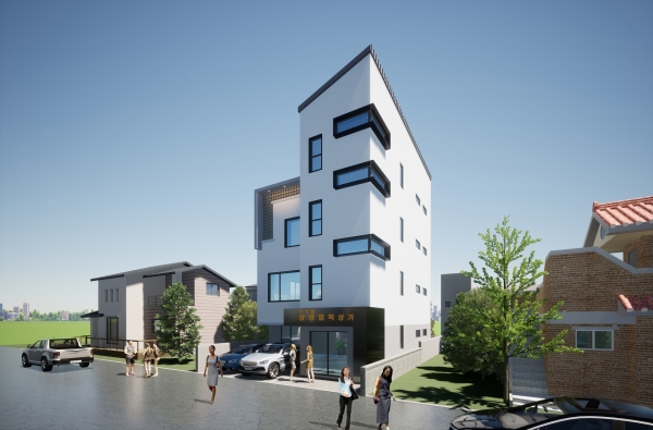 수밋들 상생협력상가 투시도