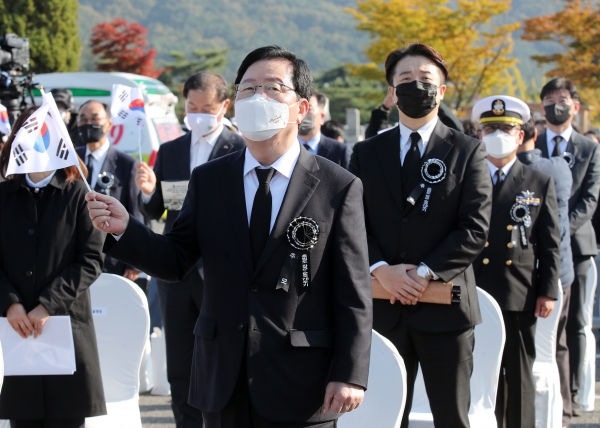 홍범도 장군 순국78주기 추모식 및 독립전쟁 청산리대첩 전승 101주년 기념식 참석