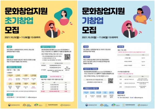 문화도시사업 ‘문화창업지원’ 참여자 모집 포스터