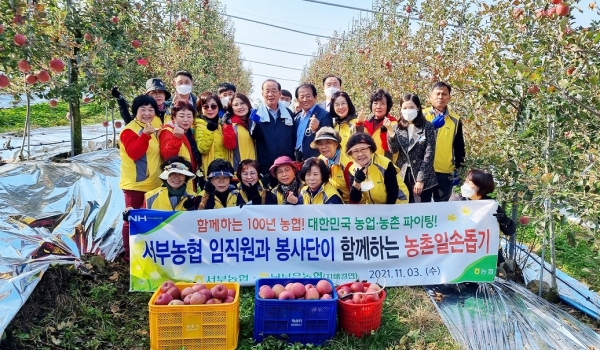 서부농협·주부 농산물 체험 구매단, 산지농가를 찾아 농촌일손돕기 및 농산물 체험 구매활동 펼쳐