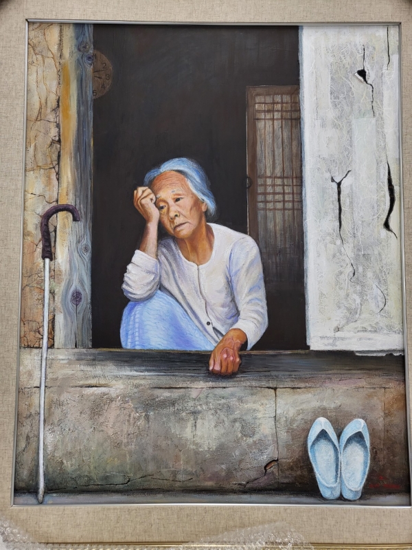 대상작 “세월 그리고 삶”(서양화, 30F(90.9cm×72.7cm))