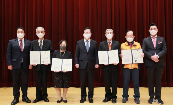 9일, ‘2021년 서람이 자치대학’ 수료식 모습