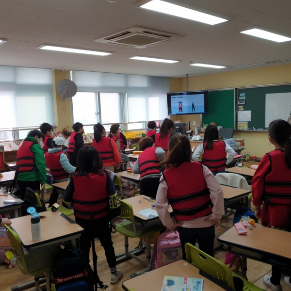 2021년 찾아가는 어린이안전체험교실 운영 장면