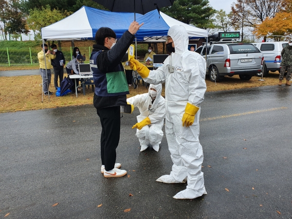 2021년 방사능방재 주민보호훈련 장면