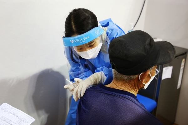 서산시예방접종센터 운영 모습