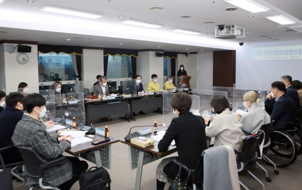 지난 23일 지역사회보장협의체 회의를 개최했다