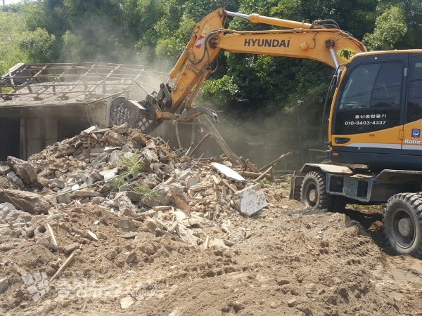 부여군 빈집정비 사업 모습