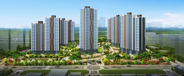 금성백조 '탕정역 예미지' 투시도