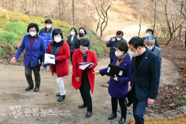 현장점검 모습(사진=제천시의회)