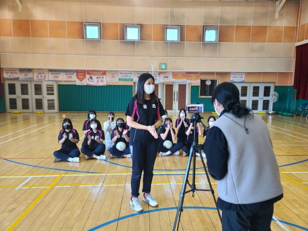 비대면 학교스포츠클럽 대회 참가 모습