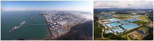 (좌)대산공단, (우)서산오토밸리