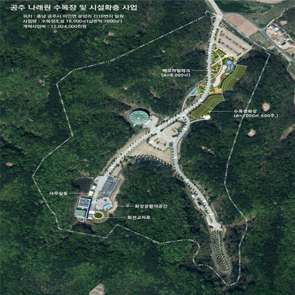 나래원 수목장 및 시설확충 조감도