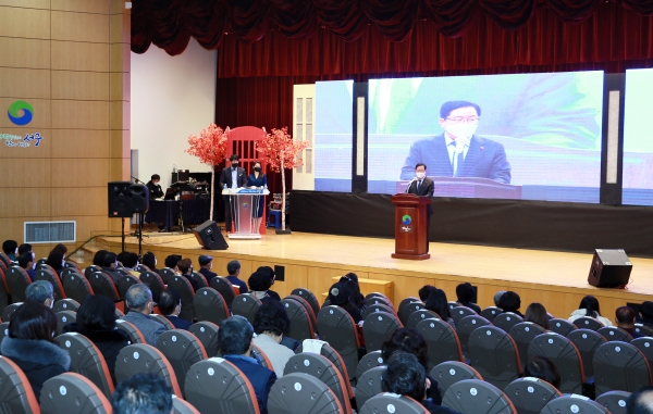 지난 10일 서구청 구봉산홀에서 ‘2021 자원봉사자의 날’ 기념식을 가졌다.