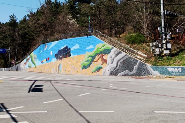 대산목사거리 경관 개선사업 완료 사진