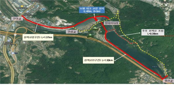 뿌리공원 둘레길 조성 위치도(안)