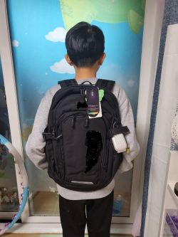 책가방 지원 모습