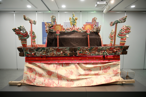 동학농민혁명기념관 승언리 상여 특별전 모습.