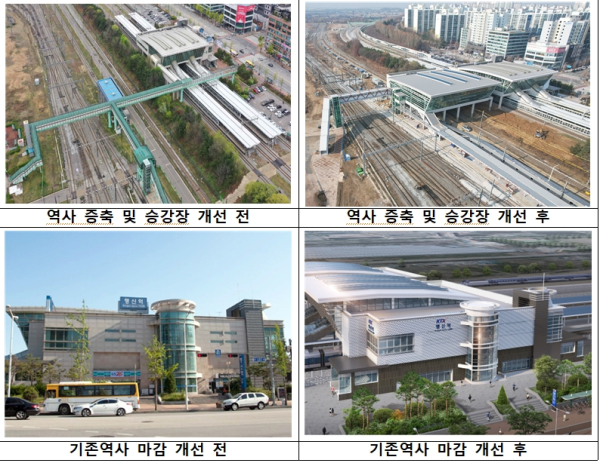 시설개선 공사  전·후 사진