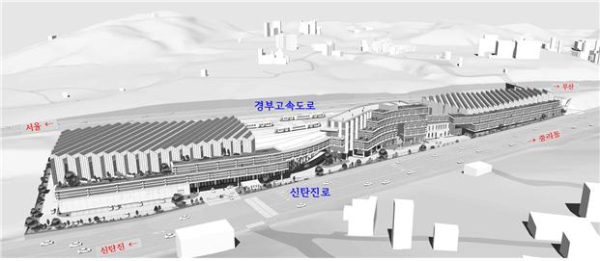 도시철도2호선 트램 연축차량기지 설계공모 당선작 투시도